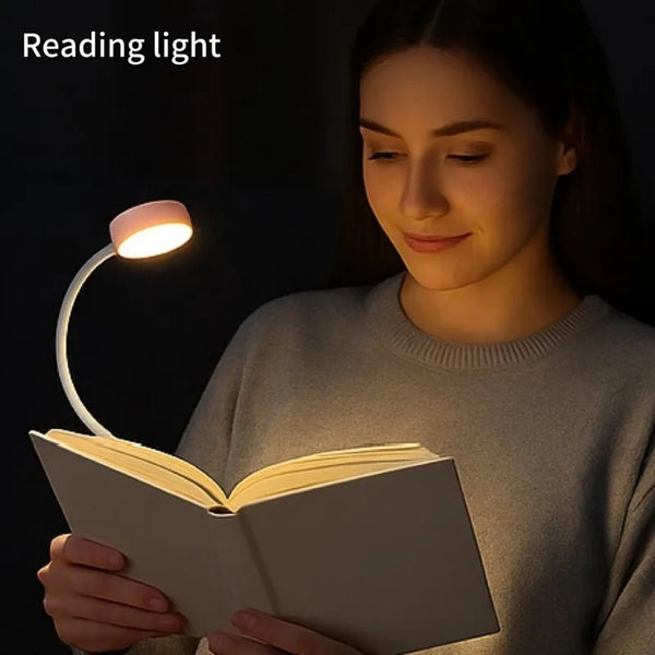 1pc USB Charging Adjustable Reading Light -3 Color Modes, Eye Protection LED, Portable Book Night Light, Office Study Supplies