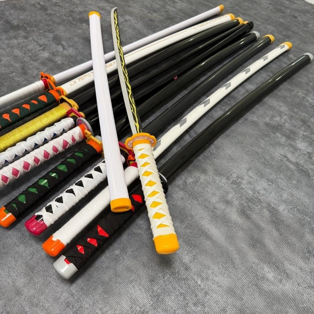 40inch Bamboo Demon Slayer Katana Anime Cosplay Large Safe Ninja Knife Blade Real Size Japanese Original Samurai Sword Toy Gift